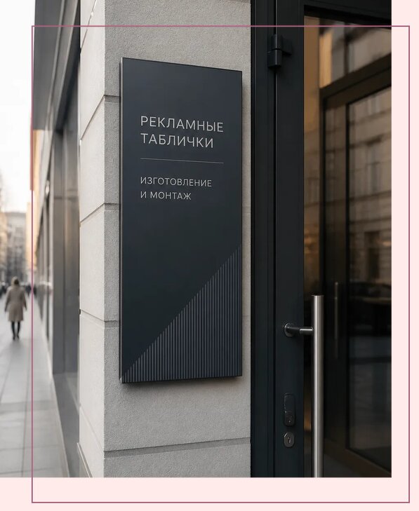 Рекламные таблички в Щербинке по цене от 4582 р. | Аванза-Щрб