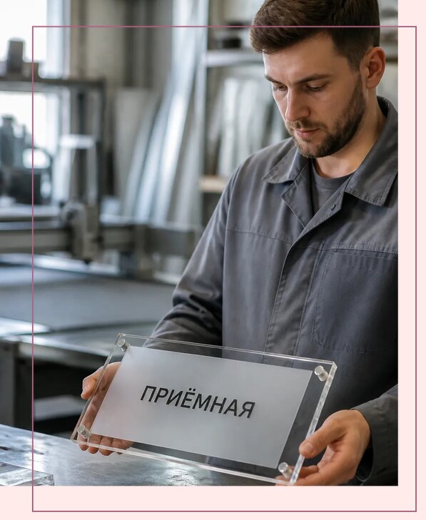 Таблички из оргстекла на заказ в Щербинке от 3971 р. | Аванза-Щрб