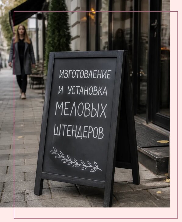 Меловые штендеры в Щербинке по цене от 6618 р. | Аванза-Щрб